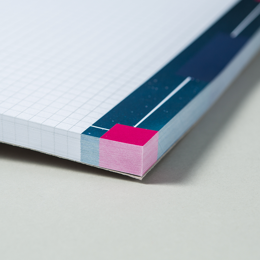 Block mit Leimbindung quadratisch 14,8 × 14,8 cm, 200 Blatt (bedruckbar)