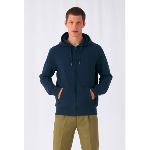 KING Zipped Hood Jacket in Rueckseite - bedruckbar und bestickbar