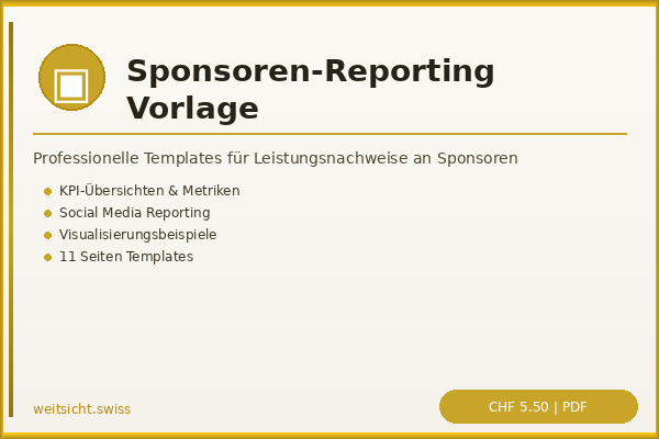Sponsoren-Reporting Vorlage