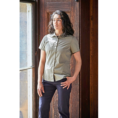 Expert Womens Kiwi Short Sleeved Shirt in Rueckseite - bedruckbar und bestickbar