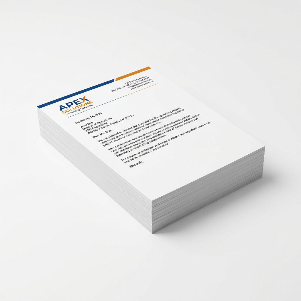 Briefpapier DIN A4, einseitig farbig (bedruckbar)