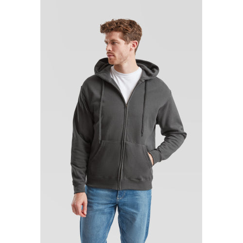 Classic Hooded Sweat Jacket in Detail 7 - bedruckbar und bestickbar