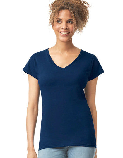 Gildan Women’s V-Ausschnitt T-Shirt, Slim Fit – Bild 8