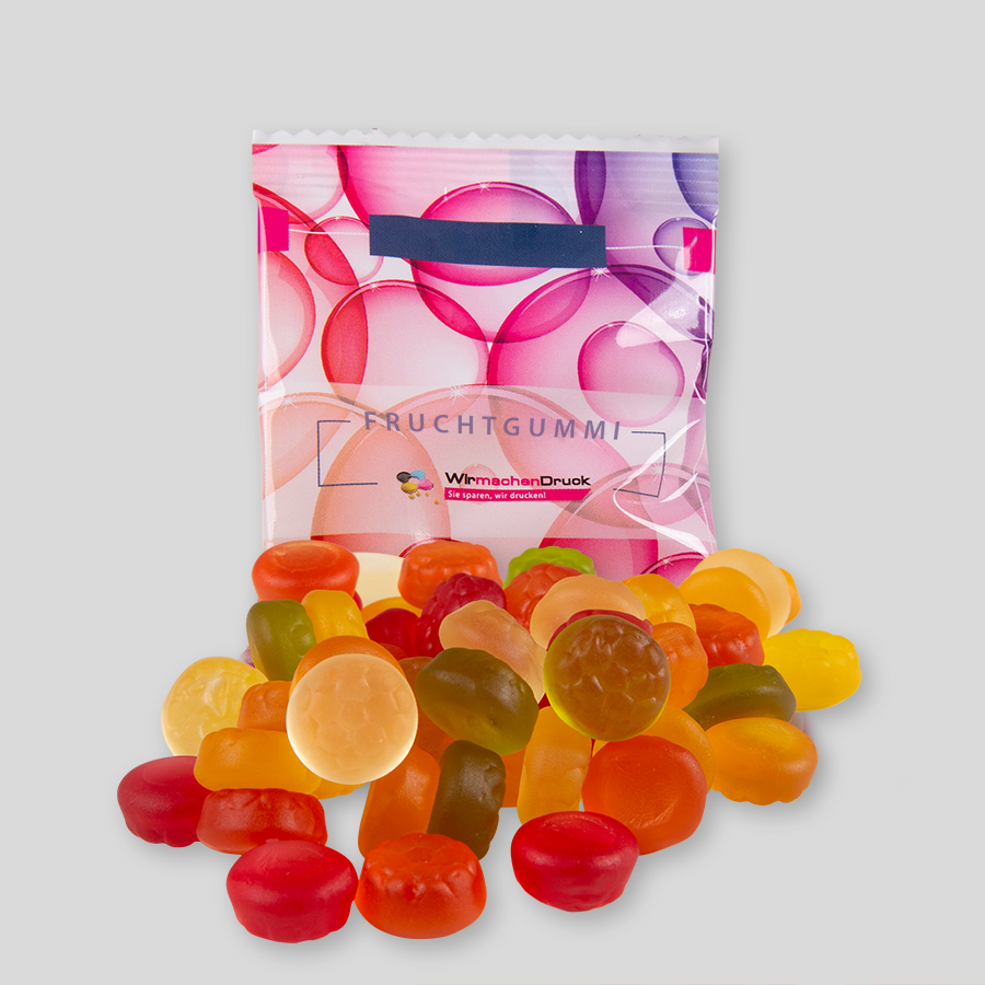 HARIBO Fussbälle, 10 g Tütchen, beidseitig farbig (bedruckbar)