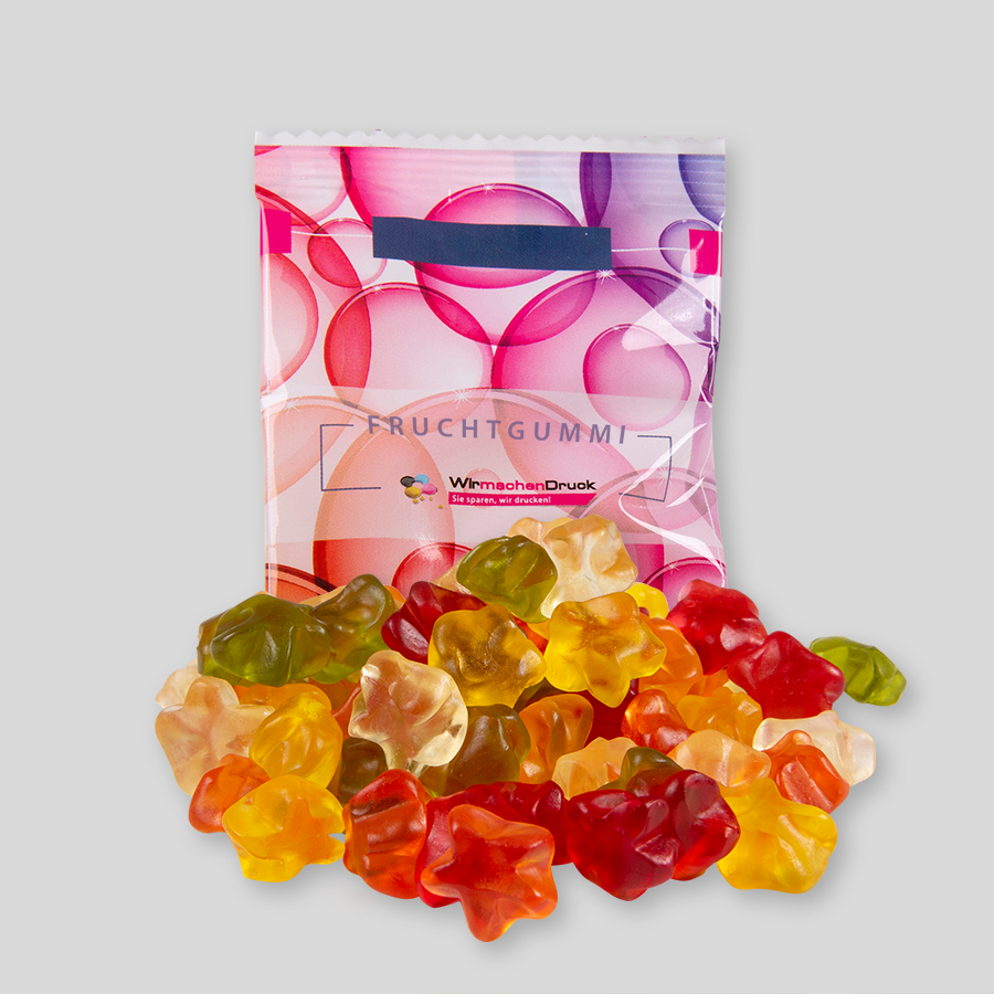HARIBO Sterne, 10 g Tütchen, einseitig farbig (bedruckbar)