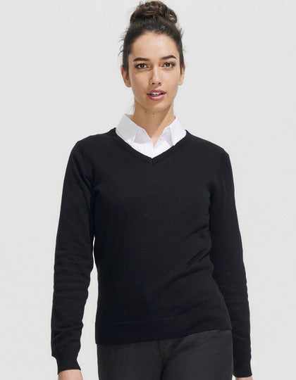 Damen V-Ausschnitt Pullover Galaxy – Bild 5