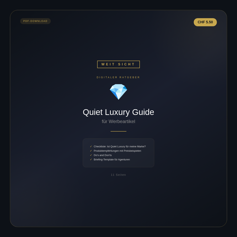 Quiet Luxury Guide für Werbeartikel