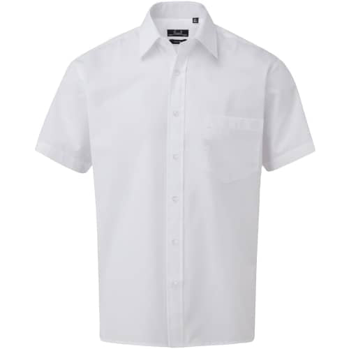 Poplin Short Sleeve Shirt (Herrenhemd/Kurzarm) in Front - bedruckbar und bestickbar