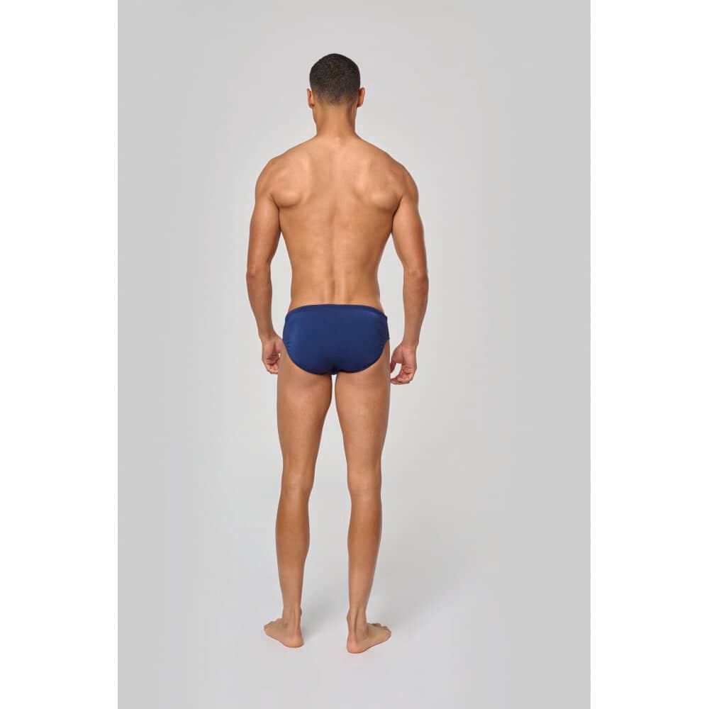 Schmal geschnittene Herren-Badehose in Detail 3 - bedruckbar und bestickbar