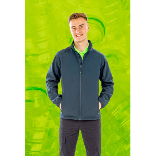 Mens Recycled 2-Layer Printable Softshell Jacket in Rueckseite - bedruckbar und bestickbar