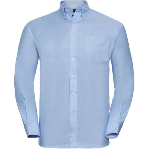 Men`s Long Sleeve Oxford Shirt Easy Care in Front - bedruckbar und bestickbar