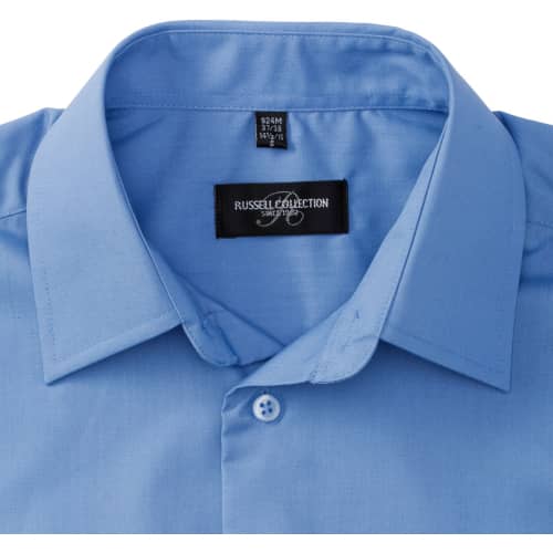 Men`s Long Sleeve Polycotton Tailored Poplin Shirt in Detail 18 - bedruckbar und bestickbar