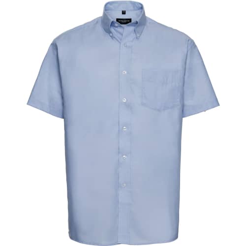 Men`s Short Sleeve Oxford Shirt Easy Care in Front - bedruckbar und bestickbar
