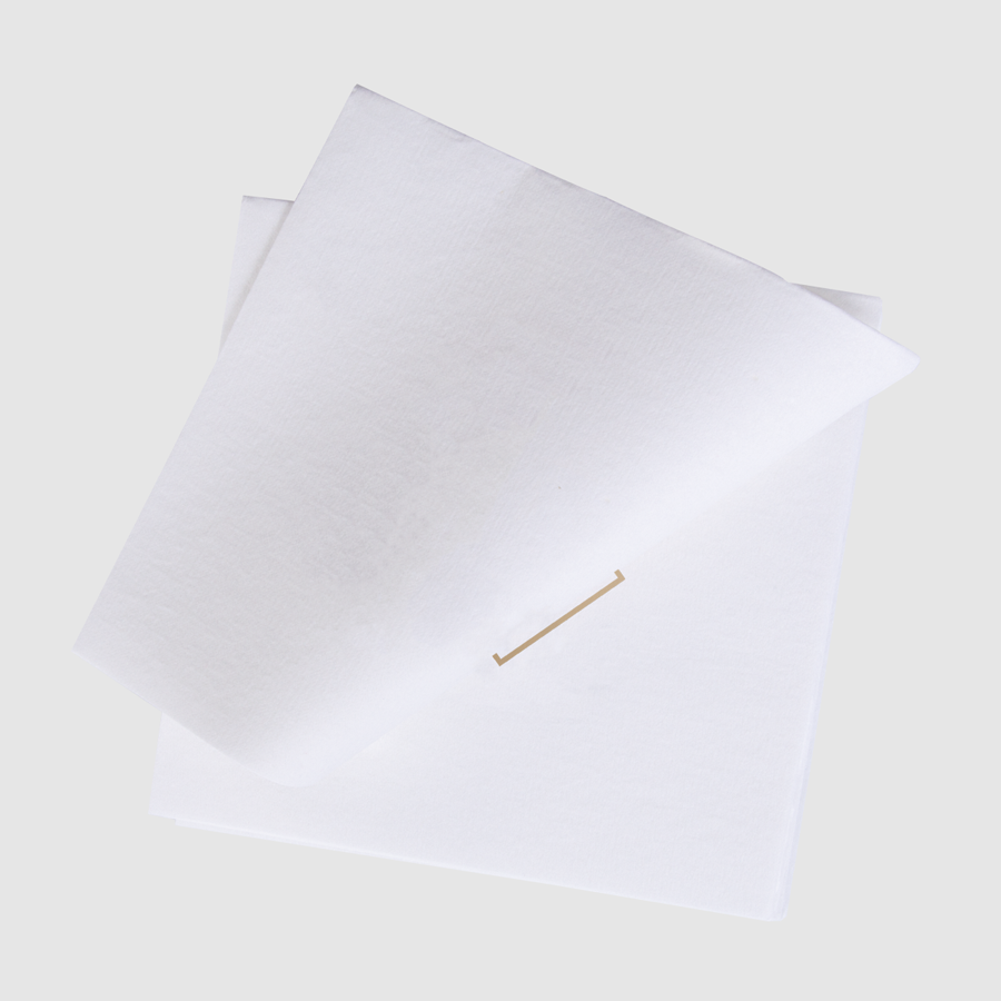 Serviette Airlaid 33 × 33 cm, 1/4-Falz, Logodruck (bedruckbar)