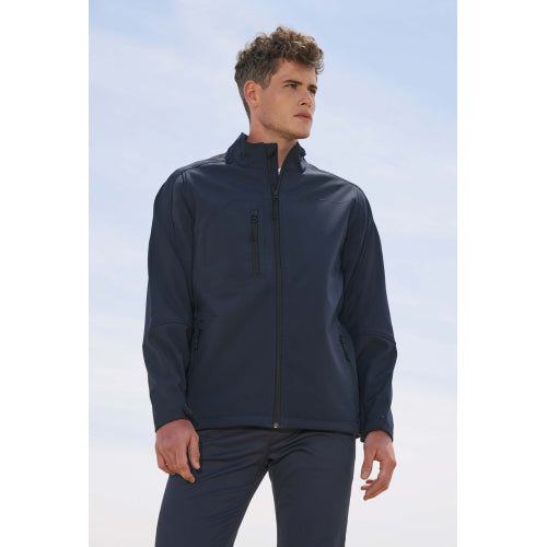 Men`s Softshell Jacket Relax in Rueckseite - bedruckbar und bestickbar