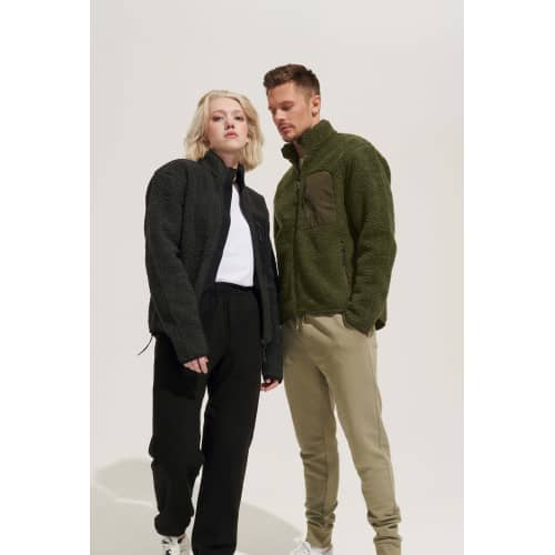 Unisex Sherpa Jacket Fury in Rueckseite - bedruckbar und bestickbar