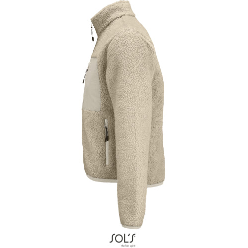 Unisex Sherpa Jacket Fury in Detail 4 - bedruckbar und bestickbar