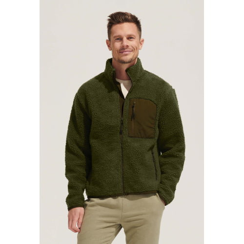 Unisex Sherpa Jacket Fury in Detail 6 - bedruckbar und bestickbar
