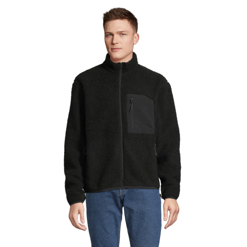 Unisex Sherpa Jacket Fury in Detail 7 - bedruckbar und bestickbar