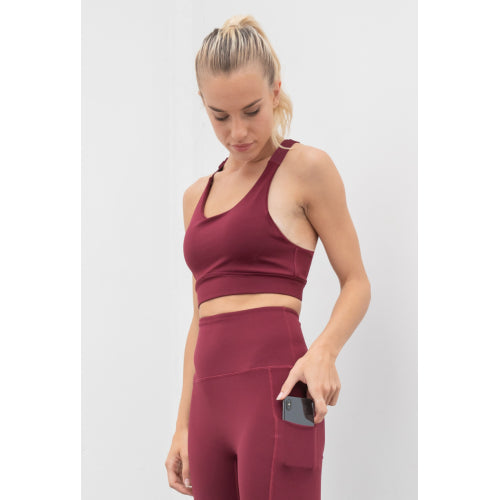 Medium Impact Core Bra in Rueckseite - bedruckbar und bestickbar