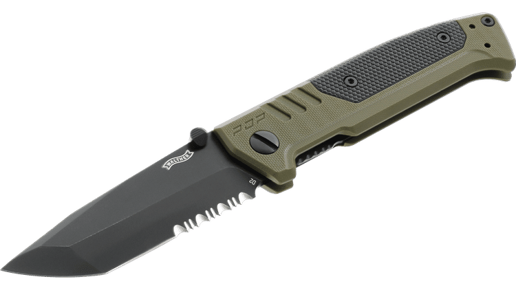 Walther PDP Tanto OD Green Wellenschliff
