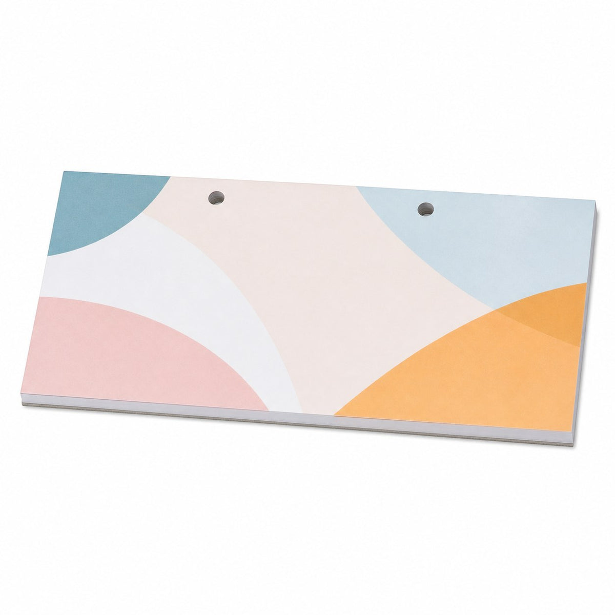 Block mit Leimbindung, DIN lang quer, 25 Blatt, 4/0 farbig einseitig bedruckt
