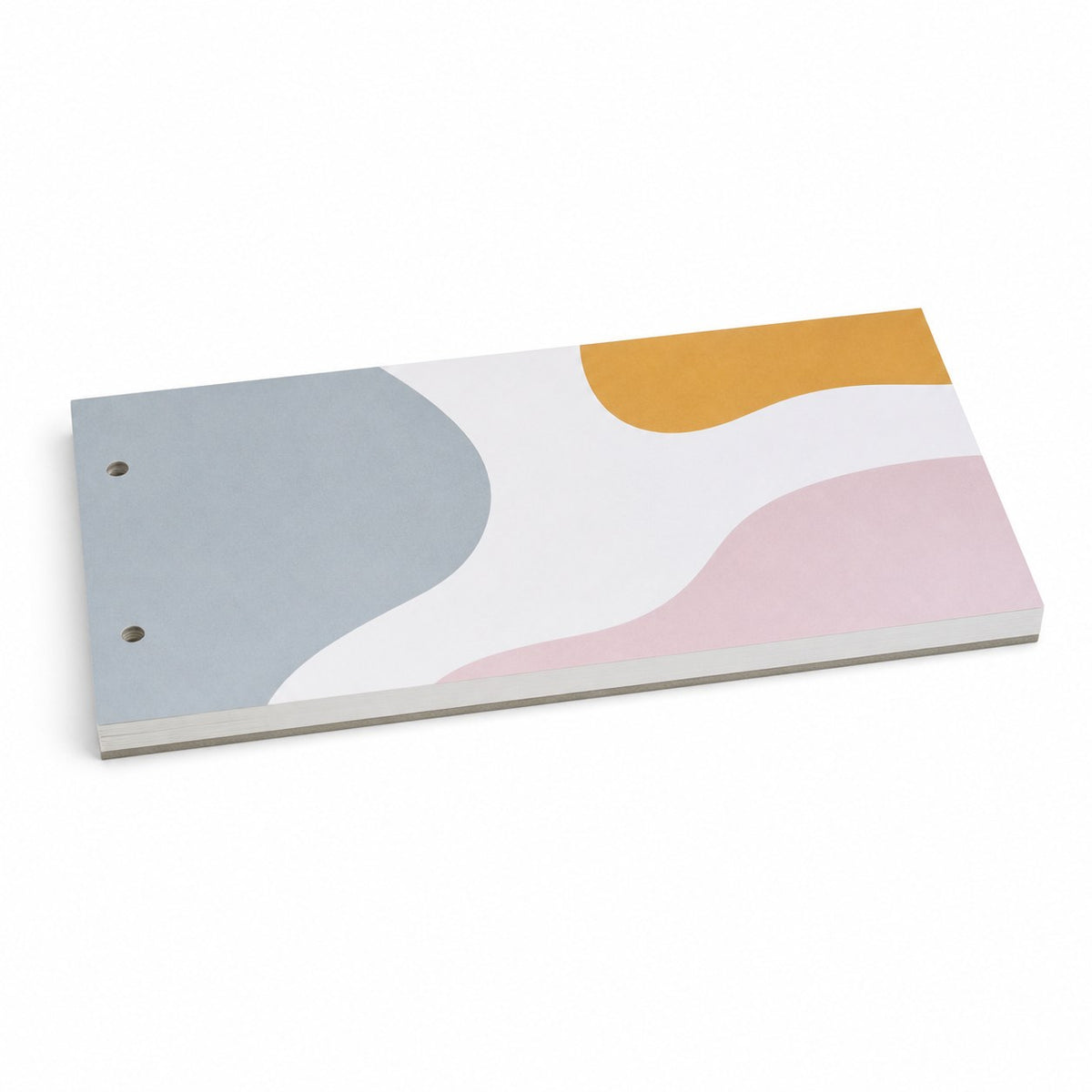 Block mit Leimbindung, DIN lang quer, 10 Blatt, 5/0 farbig einseitig bedruckt (CMYK 4-farbig + 1 Sonderfarbe HKS oder Pantone)