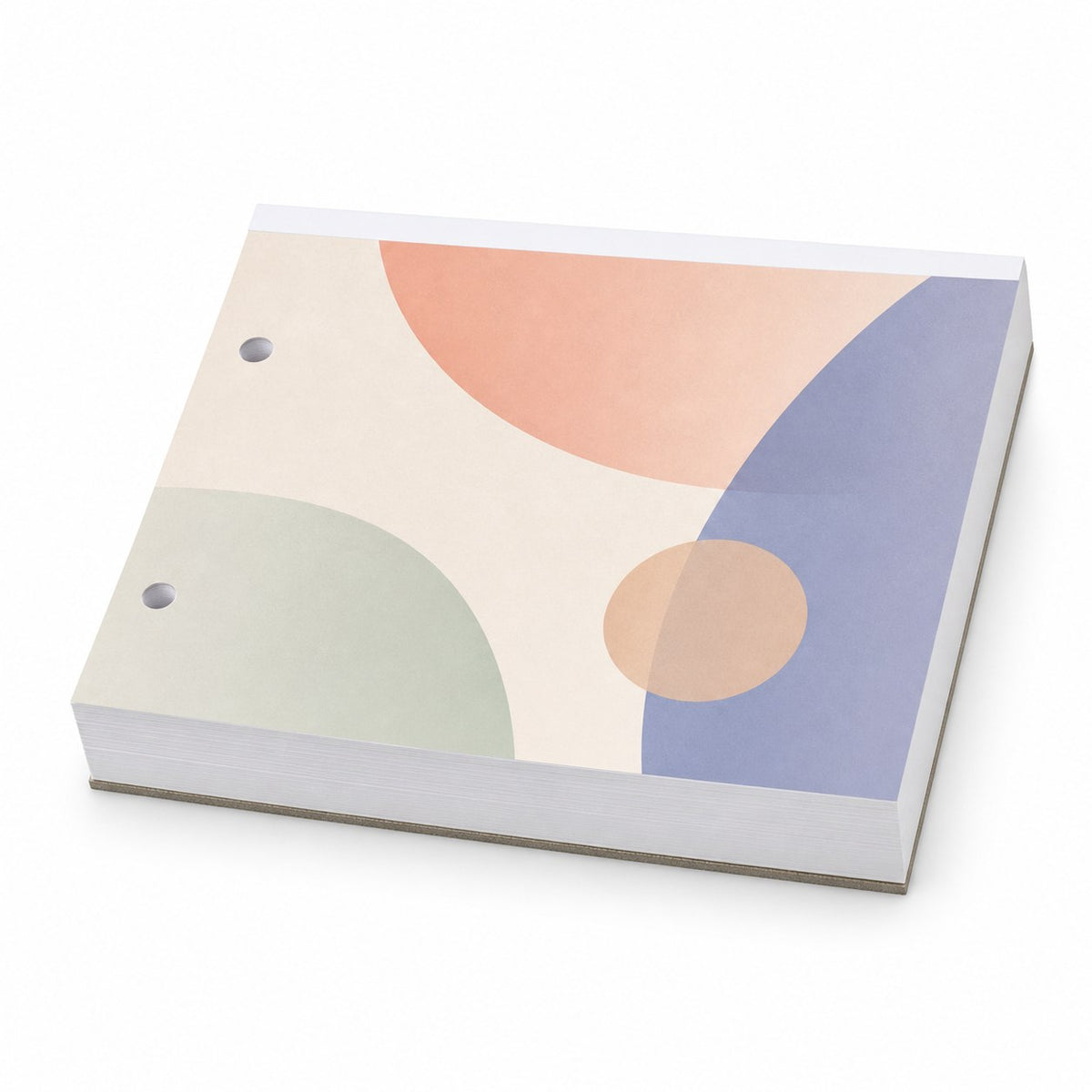 Block mit Leimbindung, DIN A7 quer, 200 Blatt, 4/0 farbig einseitig bedruckt