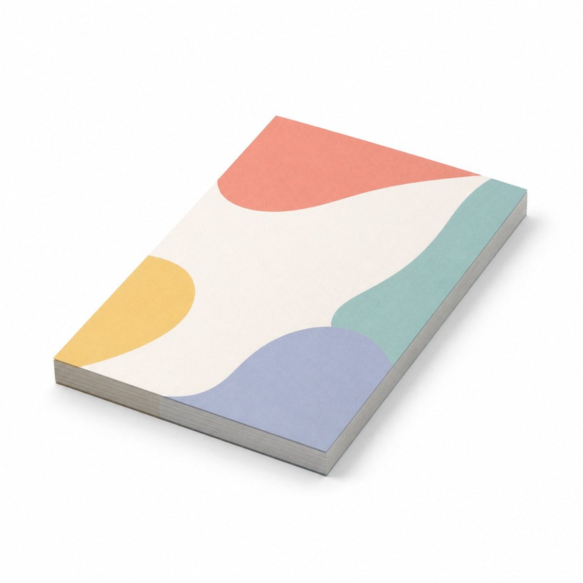 Block mit Leimbindung, DIN A6, 100 Blatt, 5/0 farbig einseitig bedruckt (CMYK 4-farbig + 1 Sonderfarbe HKS oder Pantone)