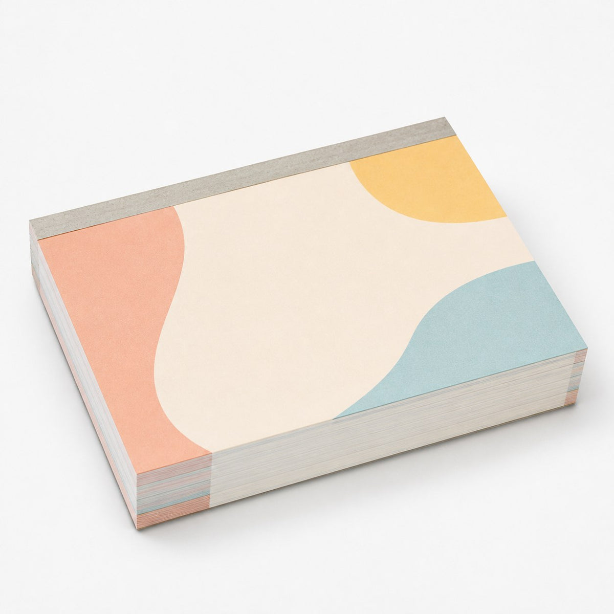 Block mit Leimbindung, DIN A6 quer, 200 Blatt, 4/4 farbig beidseitig bedruckt