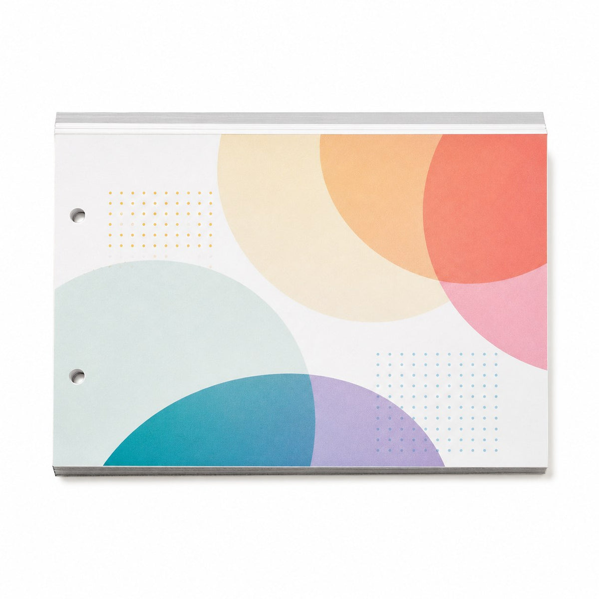 Block mit Leimbindung, DIN A6 quer, 10 Blatt, 5/0 farbig einseitig bedruckt (CMYK 4-farbig + 1 Sonderfarbe HKS oder Pantone)