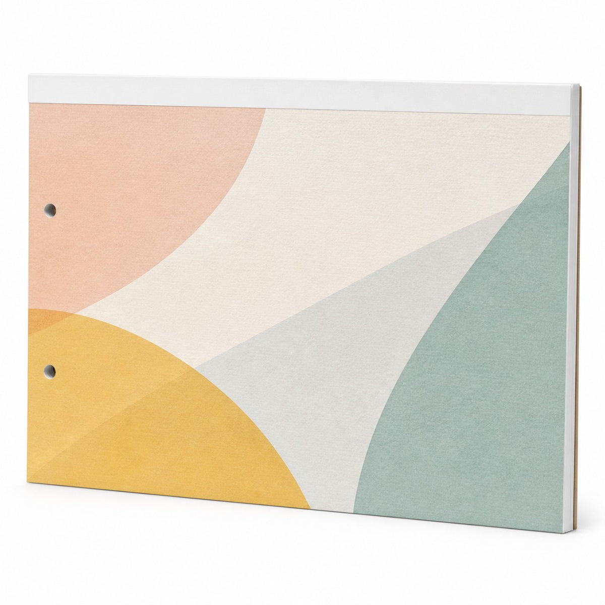Block mit Leimbindung, DIN A4 quer, 10 Blatt, 5/0 farbig einseitig bedruckt (CMYK 4-farbig + 1 Sonderfarbe HKS oder Pantone)