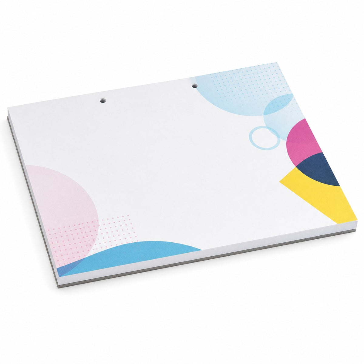 Block mit Leimbindung, DIN A4 quer, 50 Blatt, 5/0 farbig einseitig bedruckt (CMYK 4-farbig + 1 Sonderfarbe HKS oder Pantone)