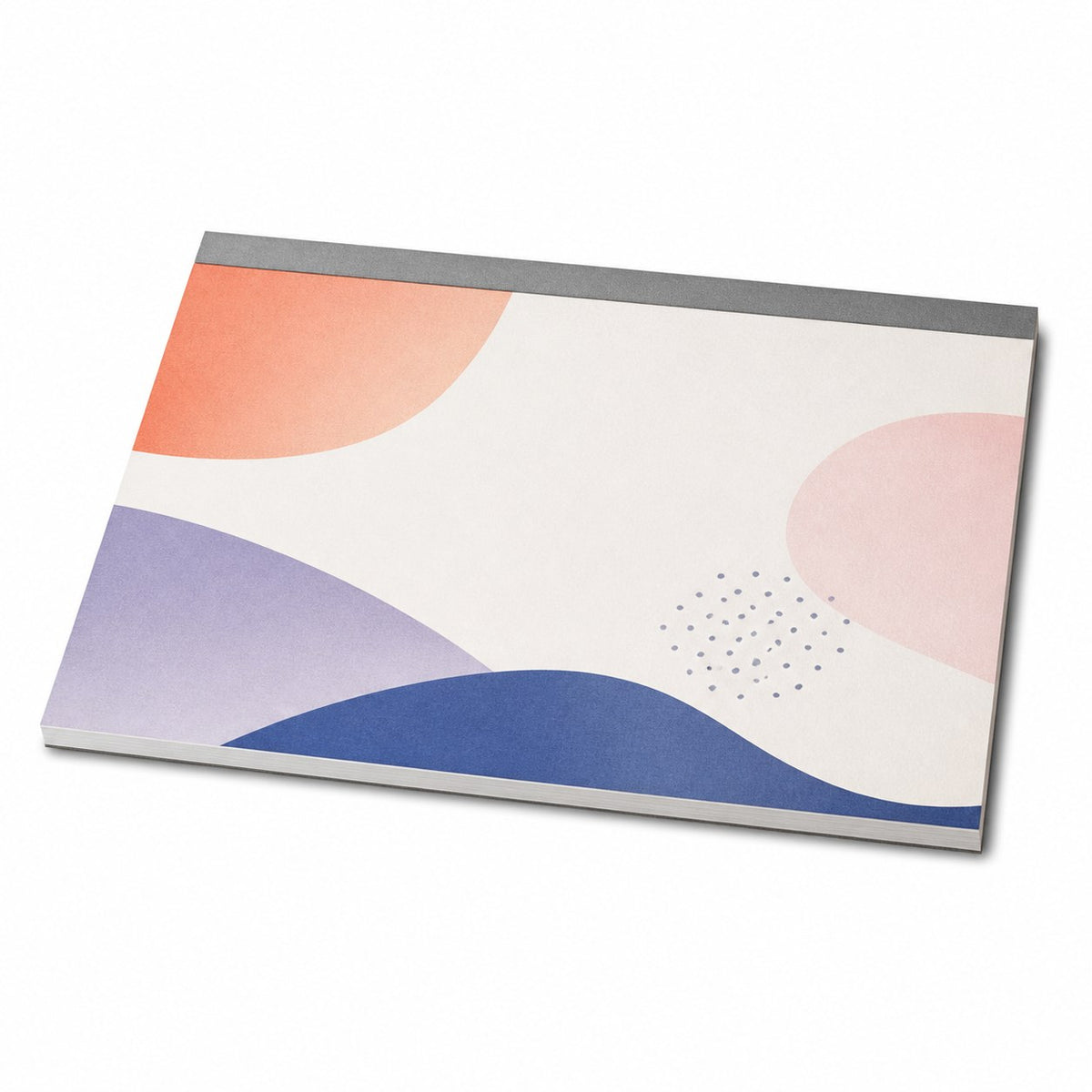 Block mit Leimbindung, DIN A4 quer, 100 Blatt, 5/0 farbig einseitig bedruckt (CMYK 4-farbig + 1 Sonderfarbe HKS oder Pantone)