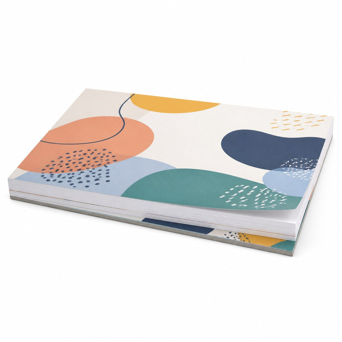 Block mit Leimbindung, DIN A3 quer, 200 Blatt, 4/4 farbig beidseitig bedruckt