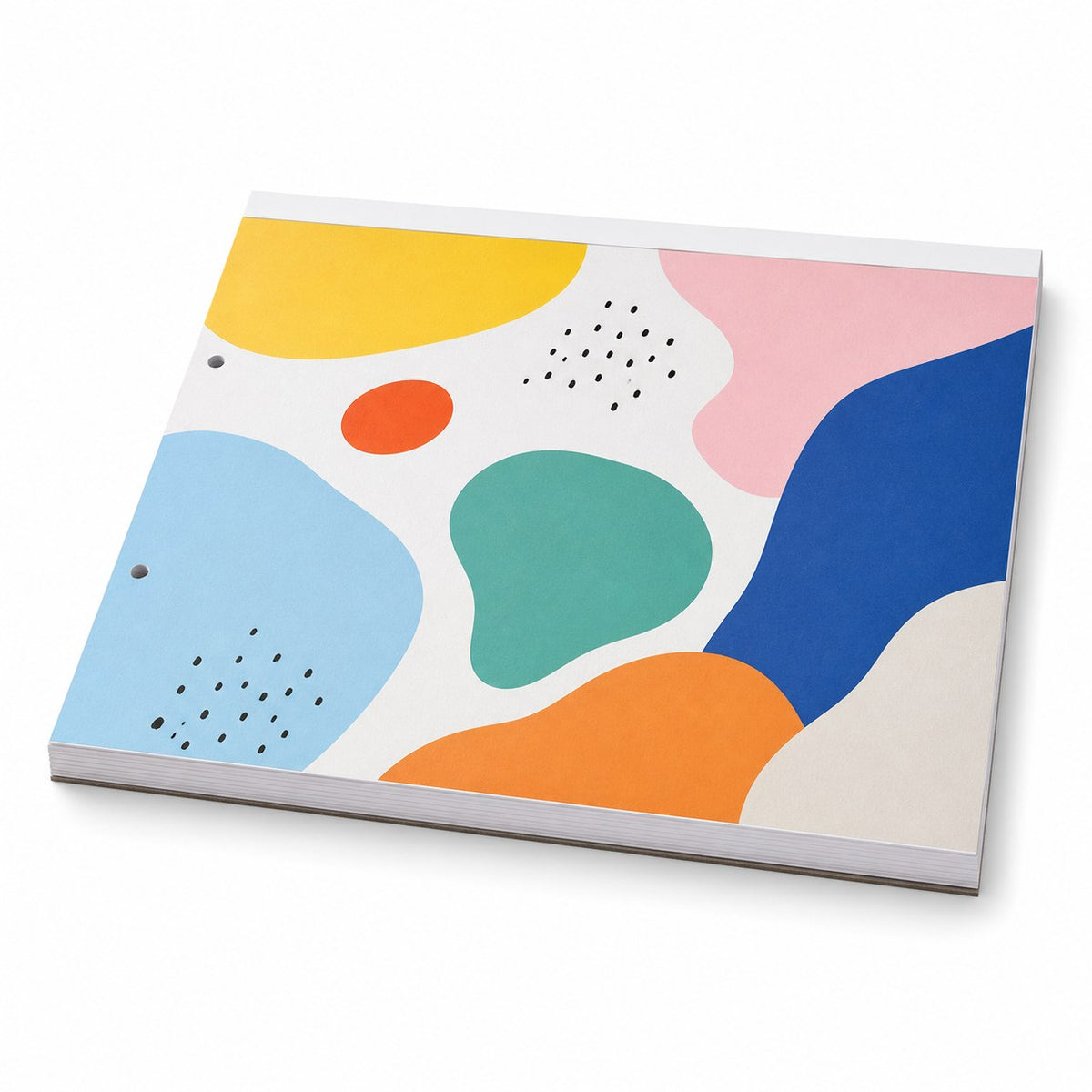 Block mit Leimbindung, DIN A3 quer, 25 Blatt, 5/0 farbig einseitig bedruckt (CMYK 4-farbig + 1 Sonderfarbe HKS oder Pantone)