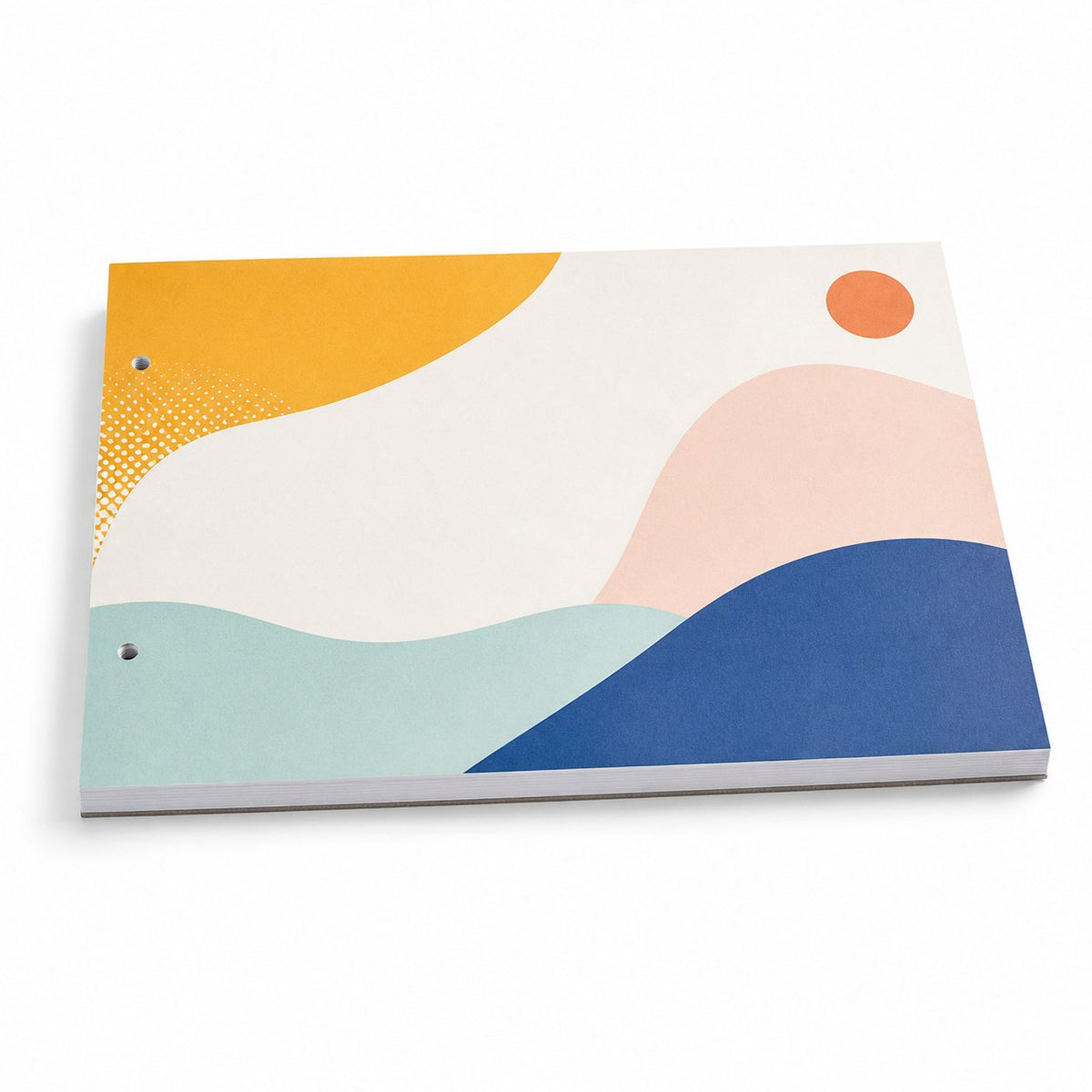 Block mit Leimbindung, DIN A3 quer, 200 Blatt, 5/0 farbig einseitig bedruckt (CMYK 4-farbig + 1 Sonderfarbe HKS oder Pantone)