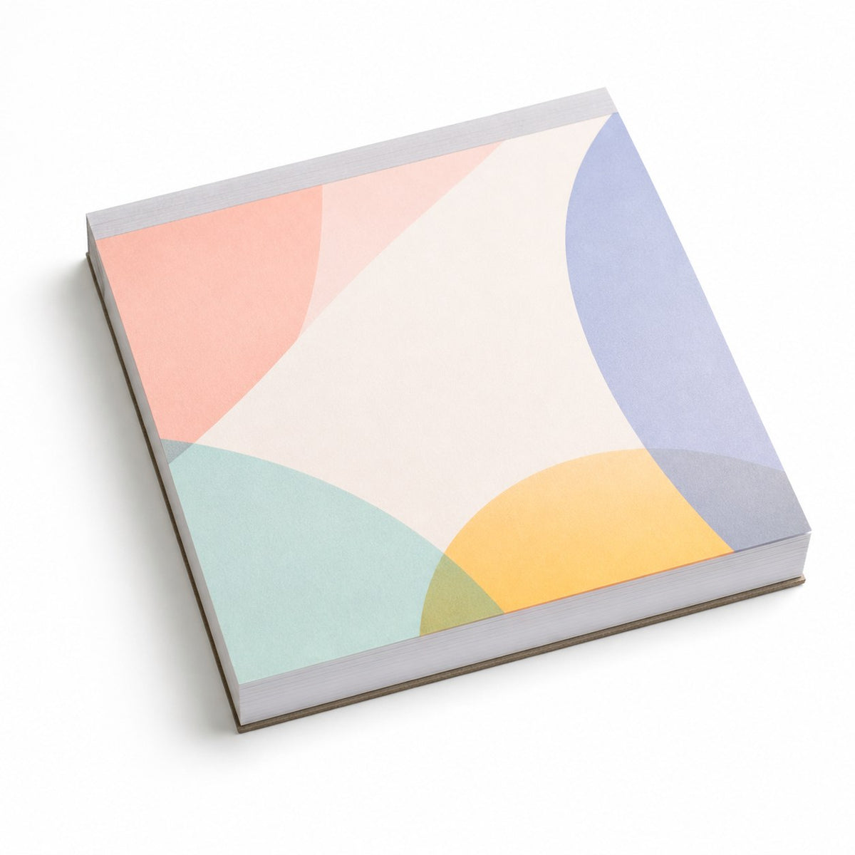 Block mit Leimbindung, 14,8 cm x 14,8 cm, 200 Blatt, 5/0 farbig einseitig bedruckt (CMYK 4-farbig + 1 Sonderfarbe HKS oder Pantone)