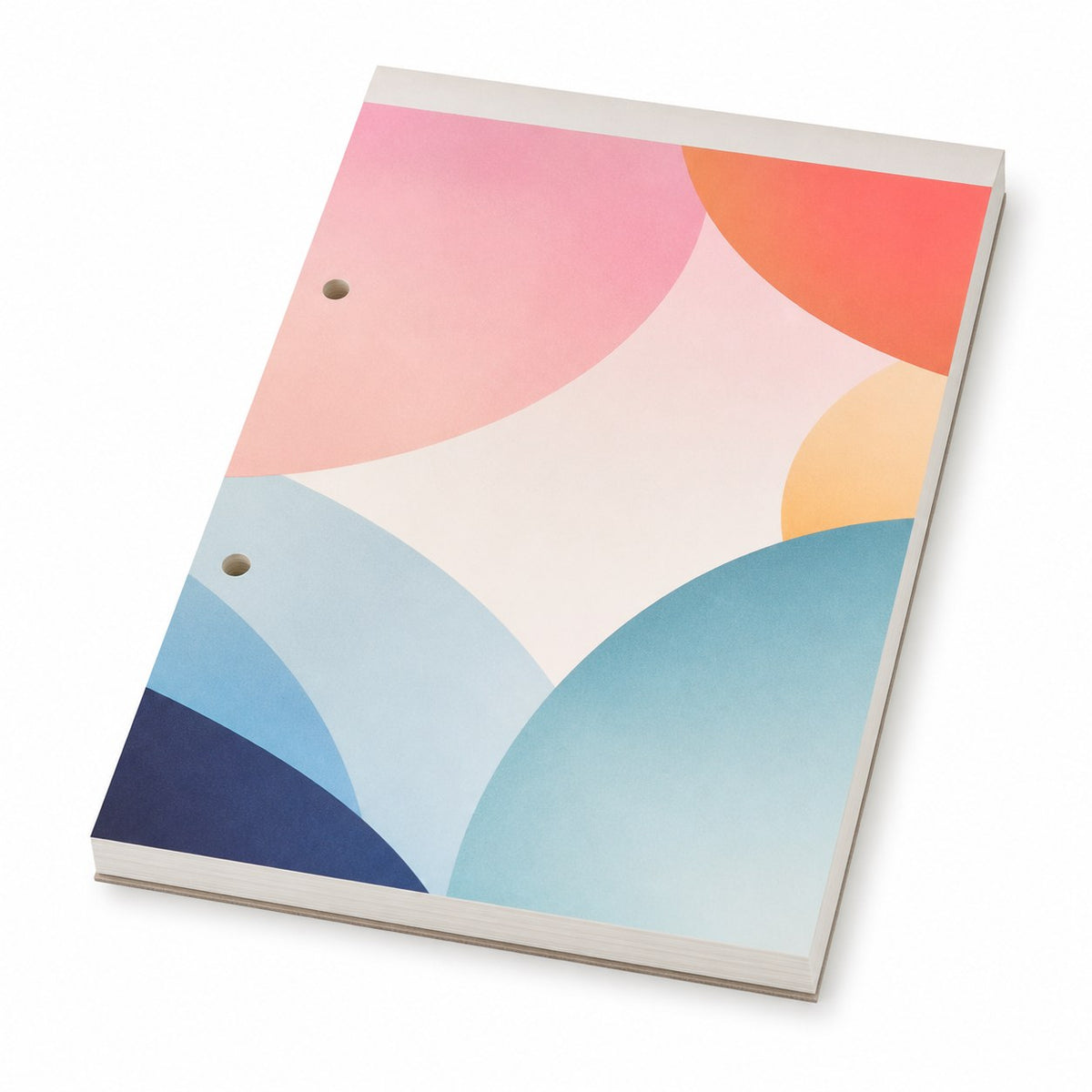 Block mit Leimbindung, 50 Blatt, 4/0 farbig einseitig bedruckt, eigene Grösse