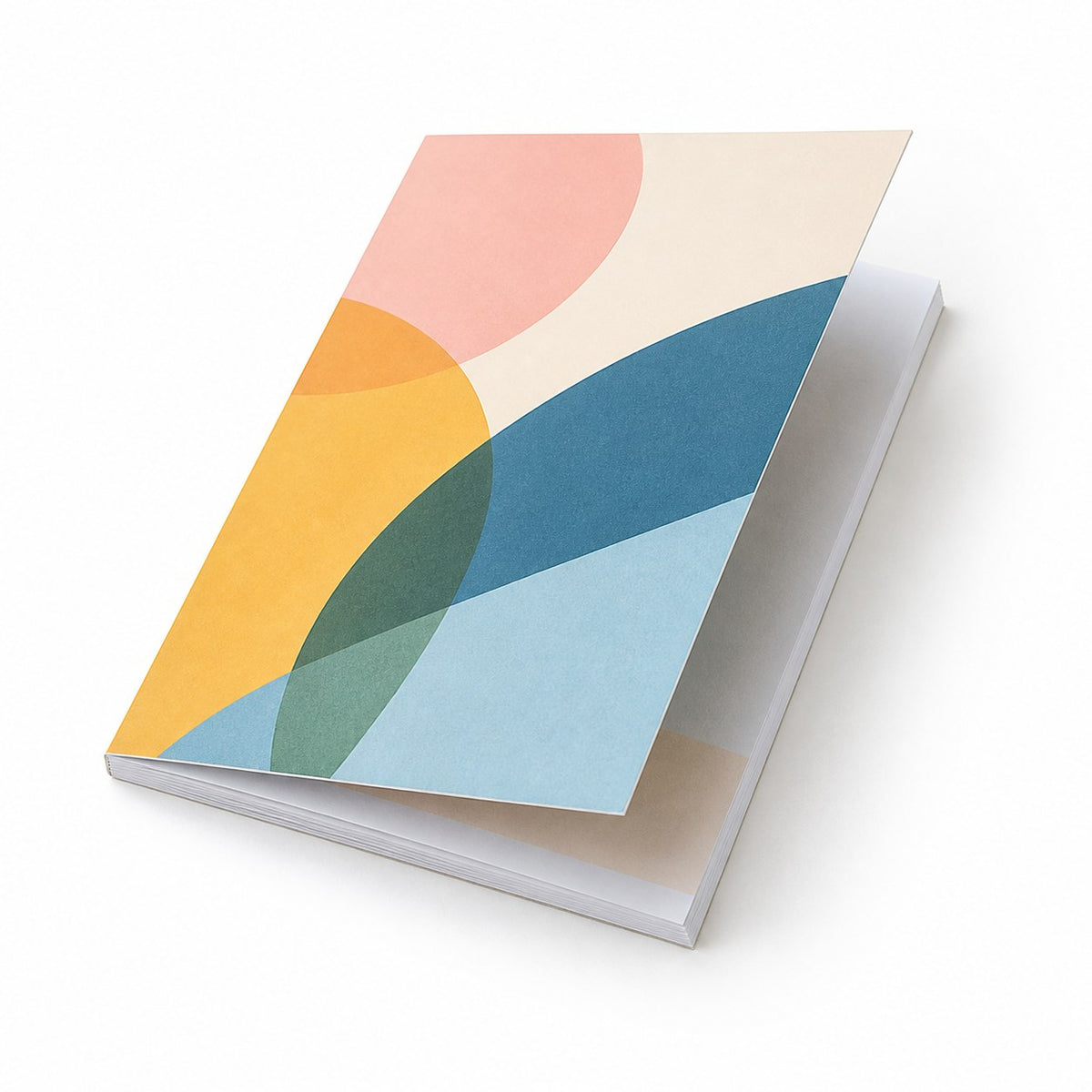 Block mit Leimbindung und Deckblatt, DIN A6, 10 Blatt, 5/0 farbig einseitig bedruckt (CMYK 4-farbig + 1 Sonderfarbe HKS oder Pantone)