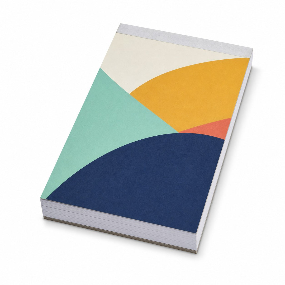 Block mit Leimbindung und Deckblatt, DIN A6, 200 Blatt, 5/0 farbig einseitig bedruckt (CMYK 4-farbig + 1 Sonderfarbe HKS oder Pantone)