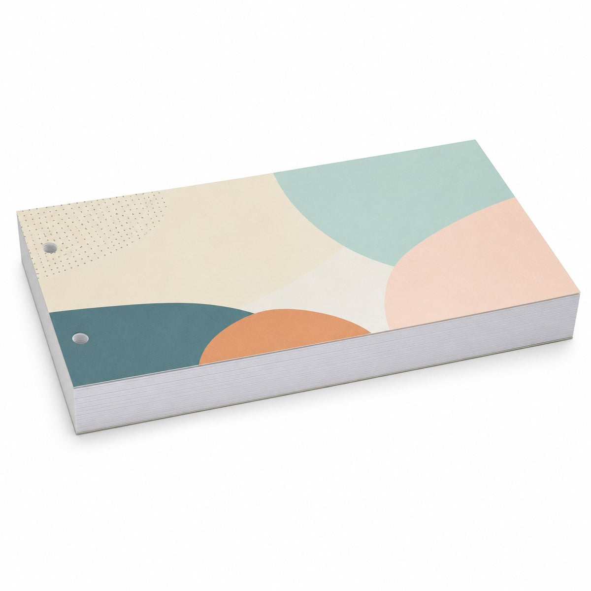 Block mit Leimbindung und Deckblatt, DIN lang, 200 Blatt, 5/0 farbig einseitig bedruckt (CMYK 4-farbig + 1 Sonderfarbe HKS oder Pantone)
