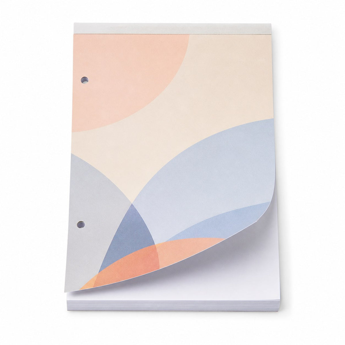 Block mit Leimbindung und Deckblatt, DIN A5, 25 Blatt, 5/0 farbig einseitig bedruckt (CMYK 4-farbig + 1 Sonderfarbe HKS oder Pantone)