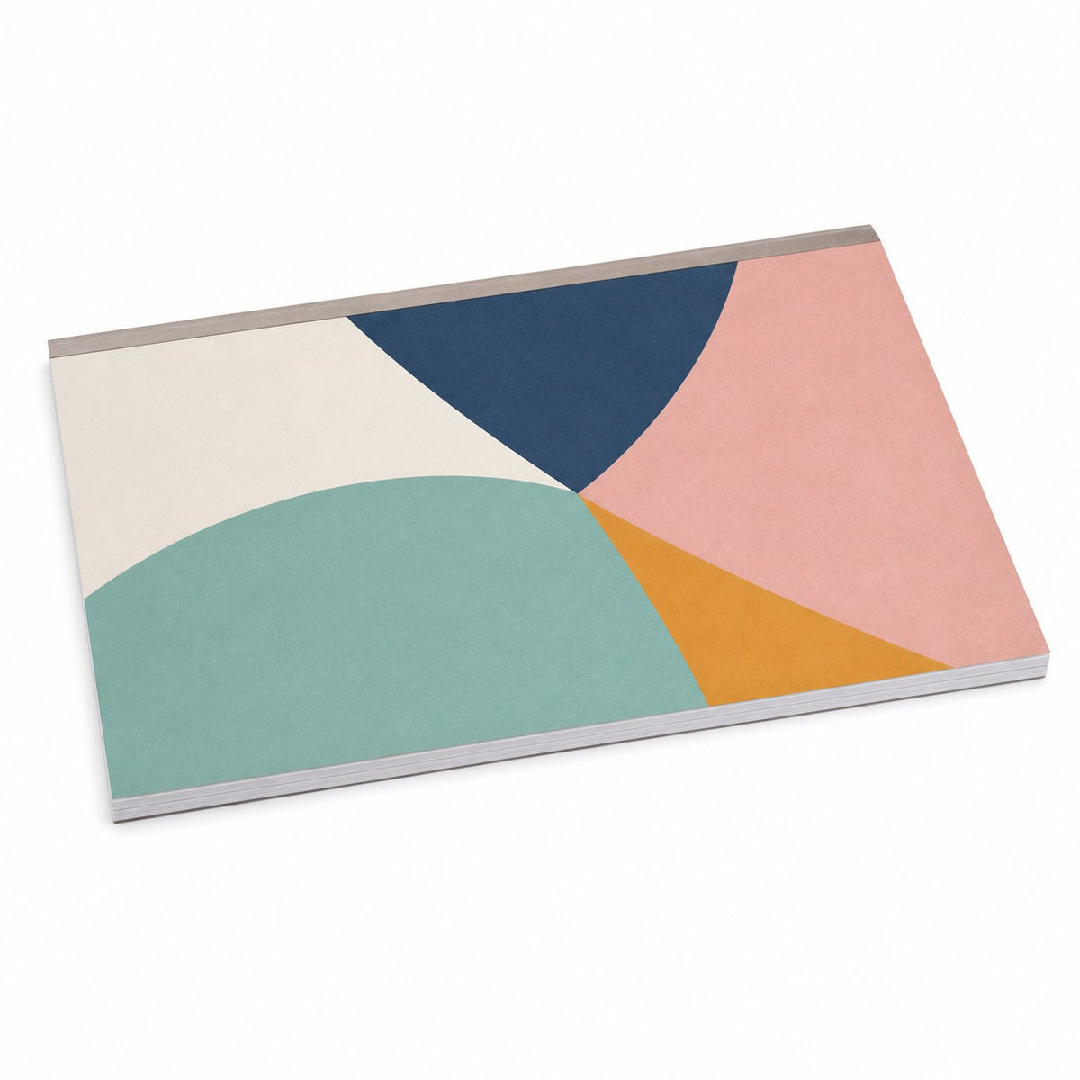 Block mit Leimbindung und Deckblatt, DIN A5 quer, 10 Blatt, 5/0 farbig einseitig bedruckt (CMYK 4-farbig + 1 Sonderfarbe HKS oder Pantone)