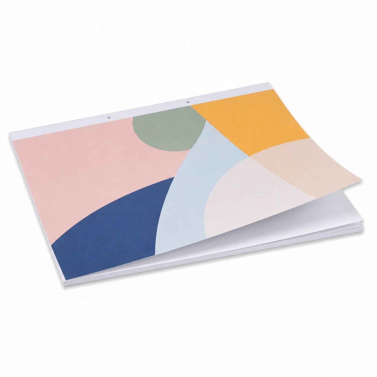 Block mit Leimbindung und Deckblatt, DIN A4 quer, 10 Blatt, 4/0 farbig einseitig bedruckt
