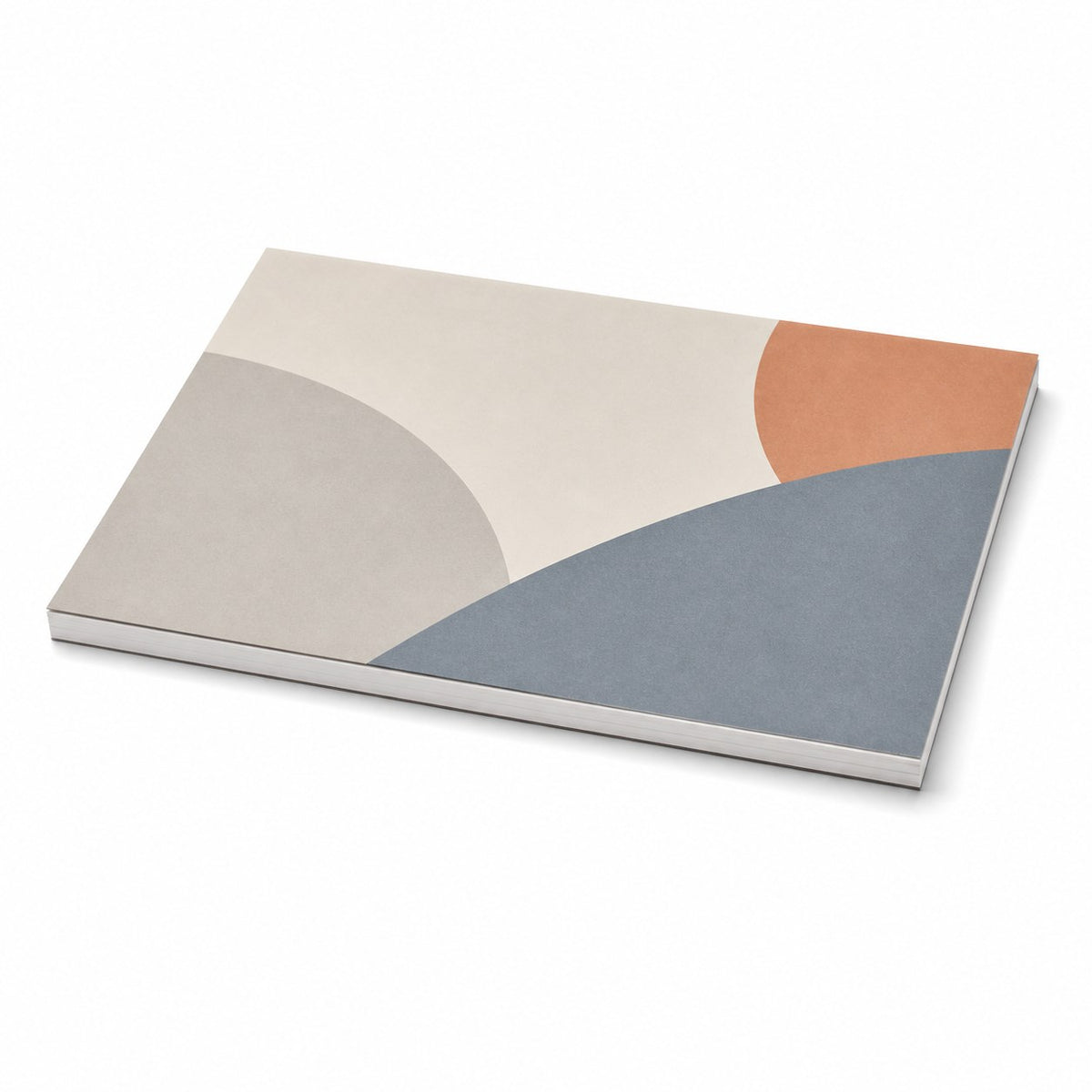 Block mit Leimbindung und Deckblatt, DIN A4 quer, 10 Blatt, 5/0 farbig einseitig bedruckt (CMYK 4-farbig + 1 Sonderfarbe HKS oder Pantone)