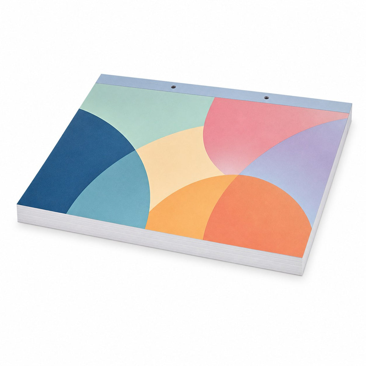 Block mit Leimbindung und Deckblatt, DIN A4 quer, 200 Blatt, 5/0 farbig einseitig bedruckt (CMYK 4-farbig + 1 Sonderfarbe HKS oder Pantone)