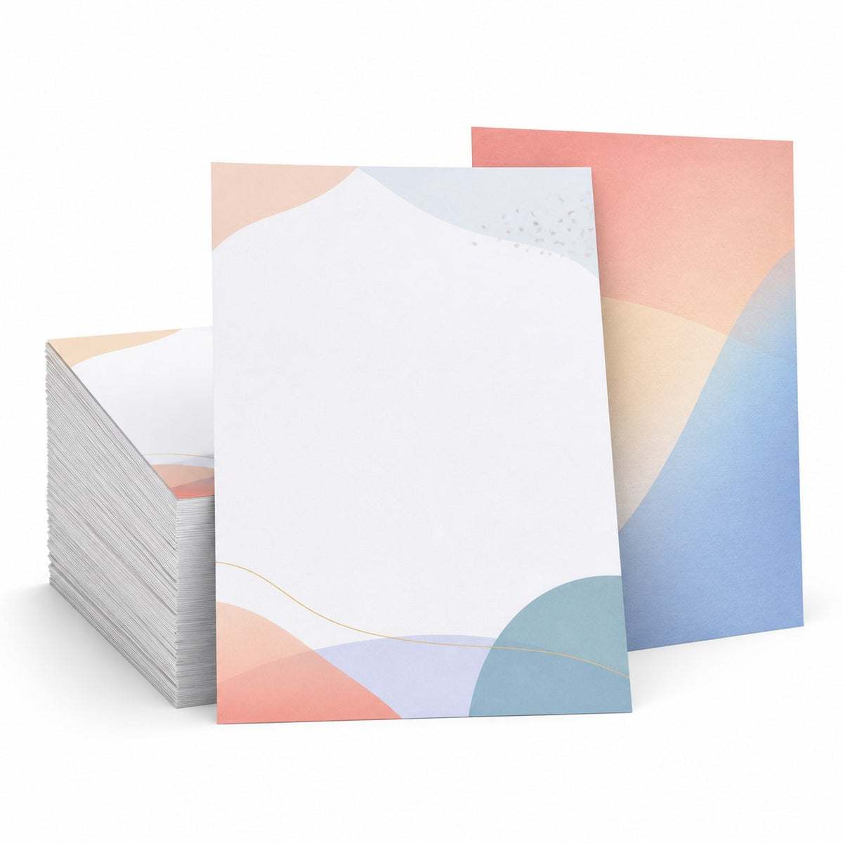 Briefpapier DIN A4, 4/4 farbig, (Vorderseite: farbig / Rückseite: farbig)