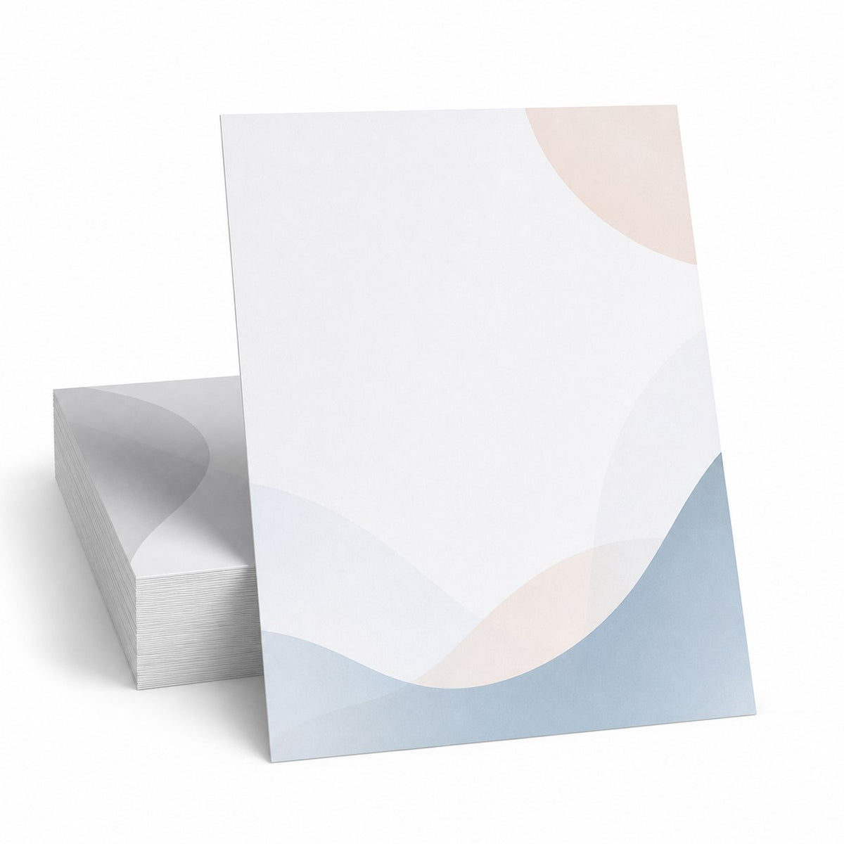 Briefpapier DIN A4, 1/1 farbig, (Vorderseite: Graustufen / Rückseite: Graustufen)