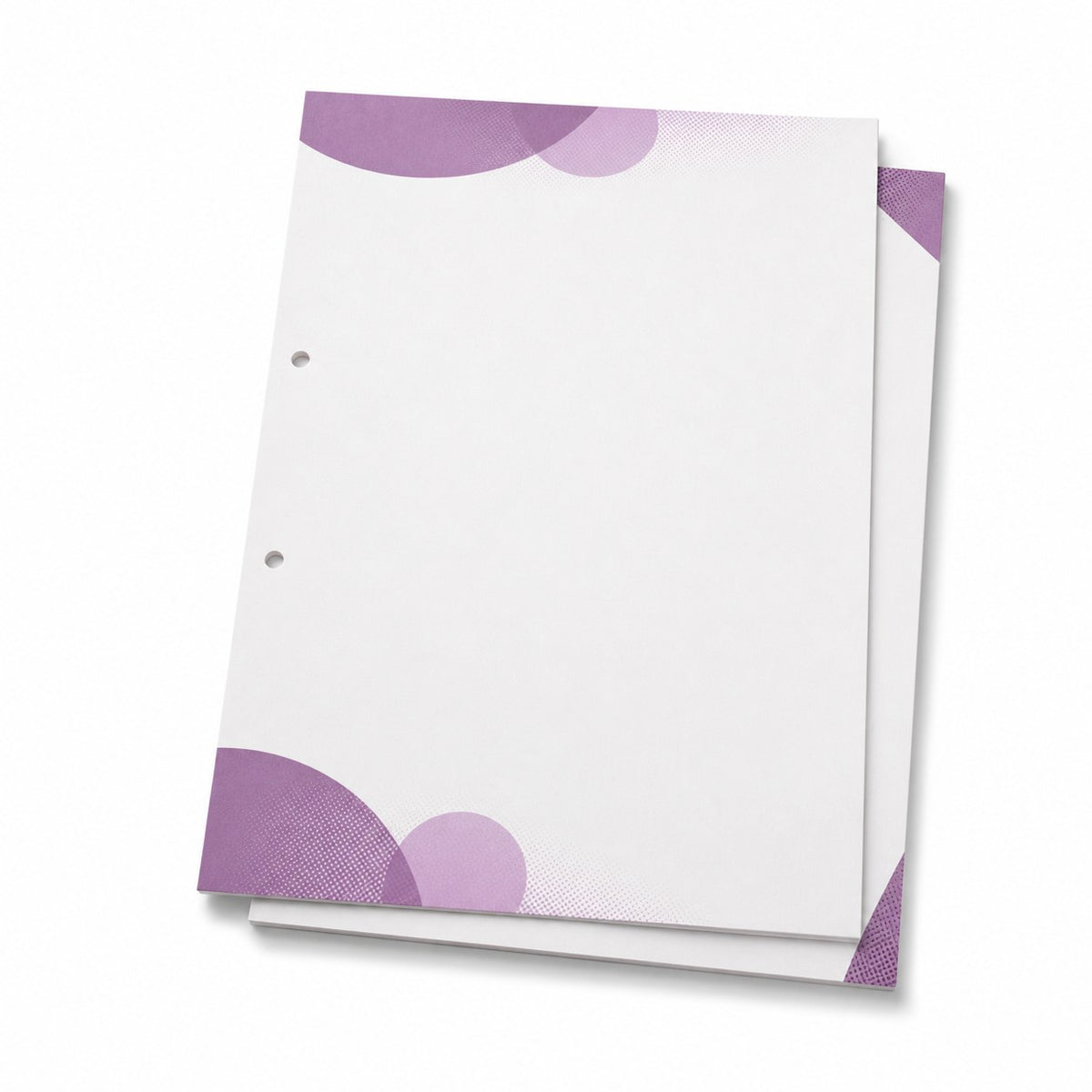 Briefpapier DIN A4, 1/1 farbig (Vorderseite: 1 Sonderfarbe HKS / Rückseite: 1 Sonderfarbe HKS)